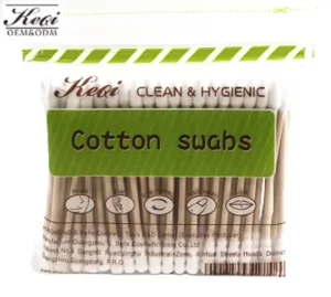 In Stock Eco friendly 100pcs Cotton Swabs Cleaning of Ears Tampons Customized Buds Cotton