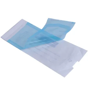 In-Stock Medical Grade Autoclave Sterilizer Bags Triple Band Seal Self-Sealing Pouches PE+Medical Dialysis Packaging