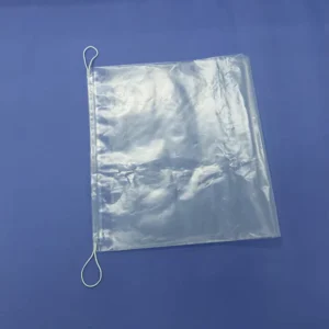 In Stock PE Dust Free Plastic String Drawstring Bag Packaging Bag