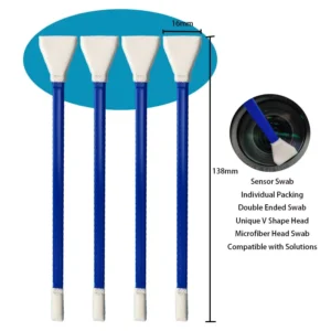 Individual Wrapped Double Ended Microfiber Detailing Swab APS-C Sensor Swab DSLR Camera Cleaning Swab