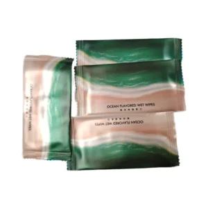 Individual Wrapped Hand and Face Wet Wipes for Restaurant Hotel Shop Use