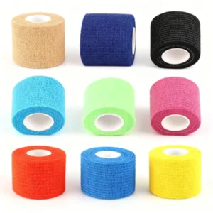 Individually Packaged Self adhesive Bandage Custom Logo Easy Tear Nonwoven Flexible Breathable Cohesive Wrap Elastic Bandage