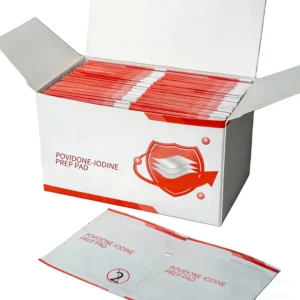 Individually Wrapped 10% Povidone Iodine Sterile Prep Pad Disposable Iodine Antiseptic Wipes for Home Medical Outdoor Use