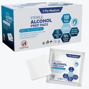 Individually Wrapped Alcohols Prep Pads Sterile 70% Isopropyl Alcohol Swabs for External Use Only