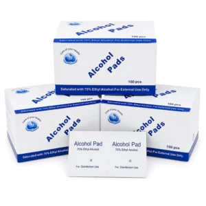 Individually Wrapped Disposable 75% Alcohol Pads 75% Ethyl Alcohol Disinfecting Wipes Sanitizing Prep Pads for Travel Home