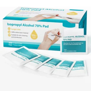 Individually Wrapped Medical Grade 70% Isopropyl Large Alcohol Prep Pad Wipes Disposable