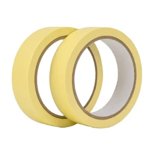 Indoor Use Paper Masking Adhesive Tape 80°C No Residue Easy Tear Crepe Paper Tape