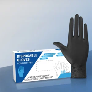 Industrial Black Nitrile Gloves Heavy Duty Chemical Resistant Oil Proof Mechanic Work Gloves