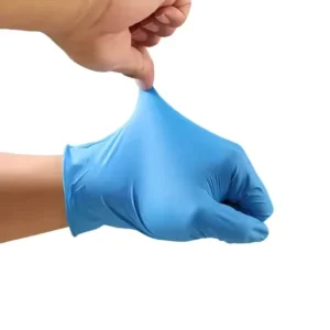 Industrial Blue Nitrile Gloves Heavy Duty Waterproof Safety Work Gloves