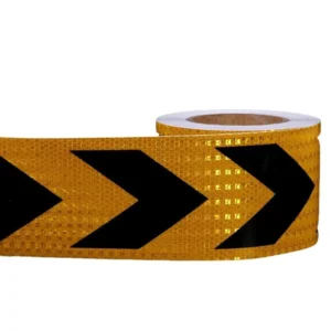 Industrial Caution Reflective Tape Vehicle Conspicuity Tape Hazard Marking Tape