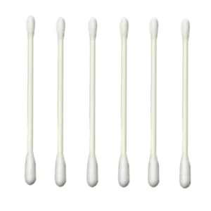Industrial Double End Round Head Disposable Cleanroom Lint Free Q-tip Cotton Swabs CA-002
