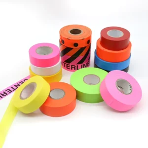 Industrial Grade Weatherproof Flagging Tape Thickened PVC Construction Marking Tape Long Lasting Outdoor Location Ribbon