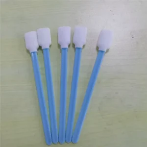 Industrial High Absorbency Dust Free Cleanroom Rectangle Foam Polypropylene Handle Customizable Sizes Printer Swab