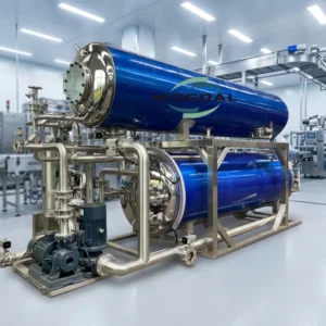Industrial Horizontal Water Immersion Retort Machine for Vacuum Pouch Ready Meals Sterilization