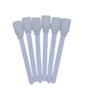Industrial PP Handle Rectangle Printer and Car Cleanroom Multi color Foam Cleaning Stick Swab 50pcs Bag SW 707