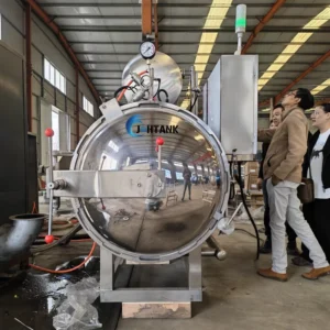 Industrial Stainless Steel Pressure Cooker Autoclave Sterilization Rotating Cooking Machine for Tuna