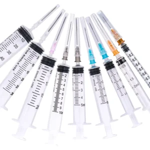 Industry Disposable Syringe 1ML 2ML 3ML 5ML 10ML 20ML Luer Slip Syringe with Pointed Needle
