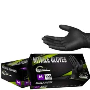 Industry Mechanic Heavy Duty Latex Free Powder Free Food Cleaning Truck Auto Diamond Texture Nitrile Disposable Gloves