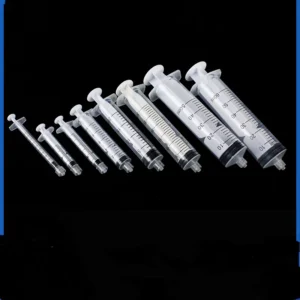Injection Syringe Ce Approved Vet Hospital Medical 3 Parts Disposable Injection Syringe 3/5/10/20/30/60ml with Needle