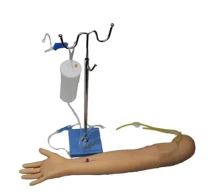 Intravenous Injection and Infusion Kit with IV Practice Syringe Injection Molding Arm for Phlebotomy and Venipuncture Training