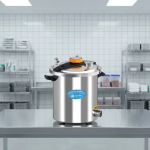 JIBIMED YX 24HM High Temperature Autoclave Sterilizer Portable 24L Stainless Steel Digital Control Class B Laboratory Sterilizer
