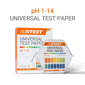 JILINTEST Universal pH Test Paper Strips 1-14 Full Range pH Tester for Water Food Aquarium Pool Accurate & Fast Results