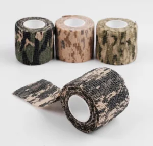 JK JD 001 2 Inch Camouflage Cohesive Elastic Tape Wrap Camo Self Adhesive Bandage for Tattoo Grips Sports Injury Pet 12 Rolls