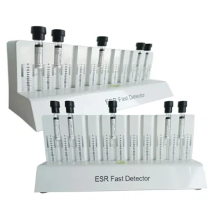 JUSTOP Medical Laboratory Supplies 10 Holes ABS White ESR Fast Detector Holder for Tube Rack Blood Collection Safe