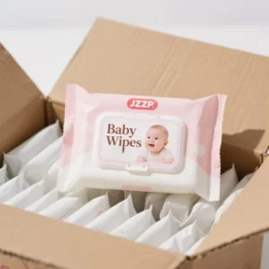 JZZP Organic Bamboo Eco Friendly 80pcs Unscented Disposable Antibacterial Extra Soft Wet Wipes Baby Household Care Custom Sheet