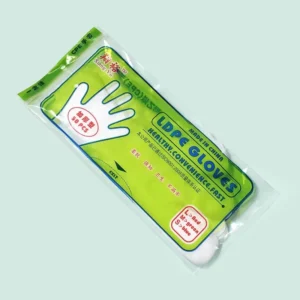 Junda Disposable CPE Plastic Safety Gloves Thick Film Food Grade Hygiene Beauty Gloves Transparent and Oil Resistant