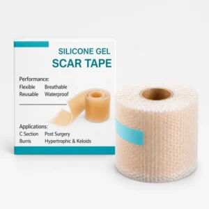 Keloid Removal Silicone Scar Tape Waterproof Soft Elastic Gel Scar Sheets Roll for Acne C Section Surgical Scar