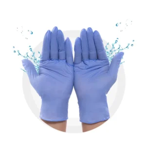 Kitchen Nitrile Gloves 100 PCS Box 9 Inch Blue Black Examination Disposable Nitrile Gloves Power Free