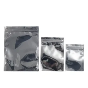 LOGO Printing Heat Seal Zipper Moisture for Antistatic Custom Size Plastic ESD Protection Shielding Bag for Earphone