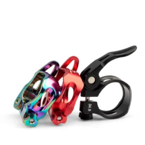 LUNJE Ultra Light and Convenient Locking Seat Post Clamp Wide Side Narrow Side Mountain Bike Seat Tube Clamp Seat Clip