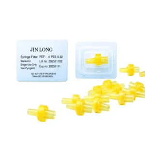 Lab Consumable 4mm Disposable Sterile Filter 0.22um 0.45um PP PTFE PES Syringe Filter