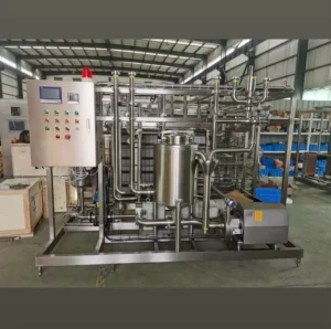 Lab Scale 50L Tubular UHT Sterilizer System for High Viscosity Juice Sauce and Food Processing Stainless Steel 316L CIP