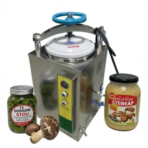 Laboratory Sterilization Machine Vertical Autoclave Steam Sterilizer for Glass Canned Food Mushroom Substrate 35 50 75 100 Liter