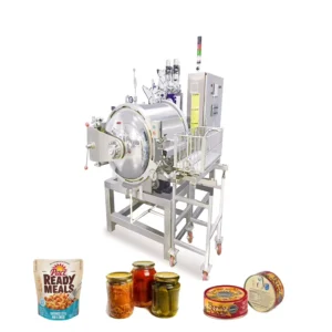 Laboratory Sterilization Retort Pilot Rotary Autoclave for Food Process Research
