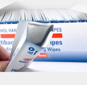 Large Capacity 75% Antibacterial Alcohol Wet Wipes High-quality Non-woven for Hand and Surface Cleaning