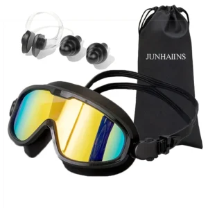 Large Frame HD Swim Goggles Waterproof Anti Fog Adult Protective Eyewear Colorful Glasses for Swimming and Diving Outdoor Sports