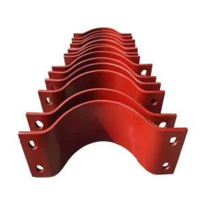 Large Scale Diameter Galvanized Customized Carbon Steel Pipe Saddle Support China Supplier Heavy Industry Pipe Clamps DN 15-DN