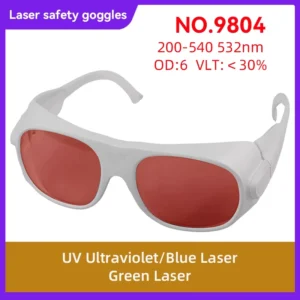 Laser Protection CE EN207 200-540 532nm Laser Goggles for Aesthetic Medical Equipment Green UV blue Laser Equipment Laser Safety