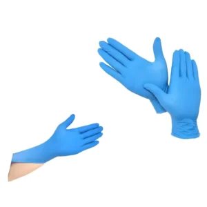 Latex Free Disposable Safety Nitrile Gloves 4 Mil Waterproof Tear Resistant Smooth Texture for General Purpose Meat Cutting