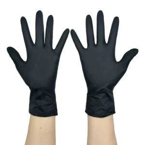 Latex Free Nitrile Gloves 100pcs box Waterproof Oil resistant Black Powder Free Disposable 3mil Nitrile Gloves for Beauty Salon