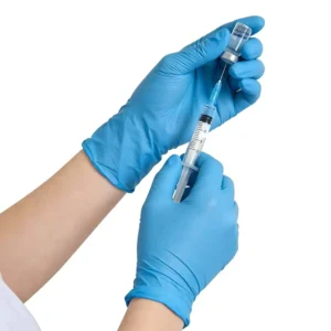 Latex Free Nitrile Gloves Blue Colour Medical Examination CE Certified 4mil Disposable Powder Free Nitrile Gloves for Hospital