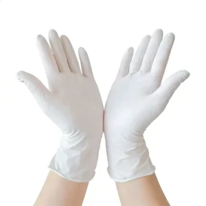 Latex Free Nitrile Gloves White Waterproof Healthcare Disposable Powder Free 4mil Nitrile Examination Gloves for Medical Use