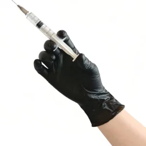 Latex Free PVC Gloves Black Aged Care Nurse Dentist Examination Waterproof 3mil Vinyl Gloves Disposable Powder Free for Medical