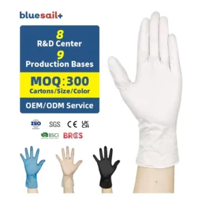 Latex Free PVC Gloves Health Examination Dental Clinic Aged Care White Disposable Powder Free 4mil Vinyl Gloves for Medical