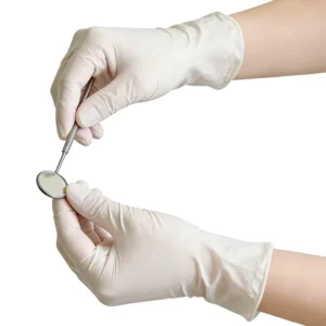Latex Free PVC Gloves Medical Examination Aged Care Nurse Veterinary 4mil Powder Free White Disposable Vinyl Gloves for Dental