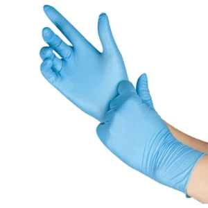 Latex Free Pure Nitrile Disposable Safety Gloves 50 Pairs Box 3mil Thick EN ISO Powder Free Textured Fingertips